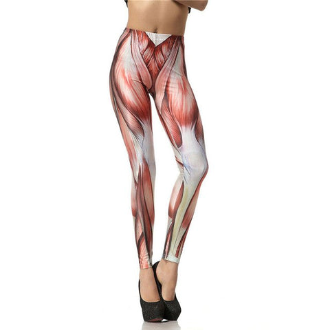 3D Digital Muscle Printed Women Leggings